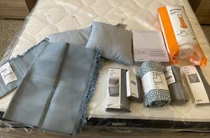 OFFERTA IKEA Completo Matrimoniale 100% Cotone. 11 Pezzi Colore Grigio. NUOVO - Foto 1 di 11