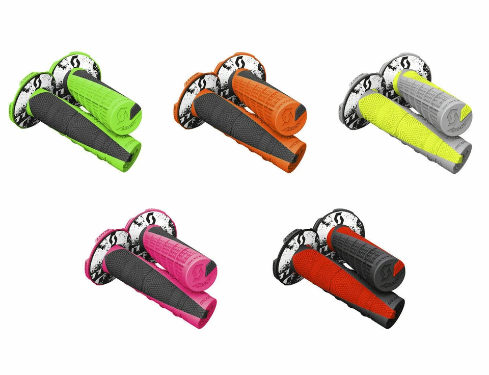 Scott Duece Handbar Grips With Donuts -NEON COLORS- Dirt Bike Motocross MX 7/8" - Image 1 of 1