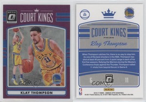 2016-17 Panini Donruss Optic Court Kings Purple Prizm Klay Thompson #20