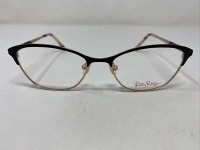Marco de gafas de borde completo marrón/dorado Lilly Pulitzer Sutton ON 42-16-135 IZ67 Foto 1 de 4