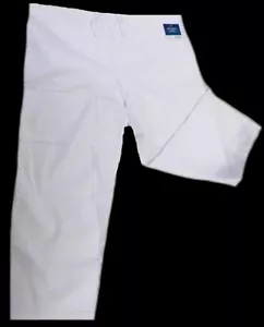 White Scrub Pants Adar 504 Drawstring Waist Uniform Bottom Medium Unisex New - Picture 1 of 12
