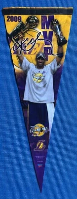 Rare Vintage 2009 Kobe Bryant MVP WinCraft NBA  Los Angeles Lakers Pennant  - Image 1 of 4