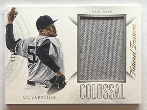 2015 Panini National Treasures CC Sabathia Colossal Jersey /99 #10 - Picture 1 of 2
