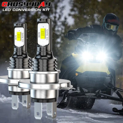 2 bombillas LED brillantes para faros de moto de nieve Polaris Fusion 900: 2005-2006 Foto 1 de 4