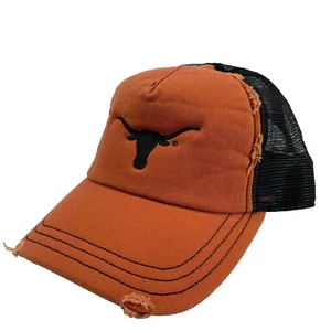 Outhouse Designs Texas Longhorns Adjustable Trucker Hat Men's Orange One Size - Picture 1 of 6