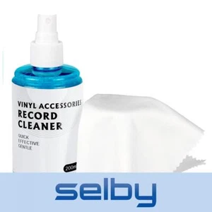 Vinyl Record Microfibre Dust Cloth & Cleaning Solution 200ml Turntable GK-R10 - Picture 1 of 4