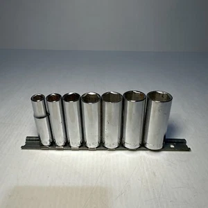 Craftsman Tools 7pc 3/8" Drive 6-Point Deep Chrome Socket Set 3/8-13/16" - Picture 1 of 6