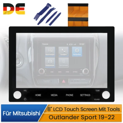 8" Glas Touch Screen 2 Knöpfe Digitizer Für Mitsubishi Outlander Sport ASX 20-22 - Bild 1 von 4