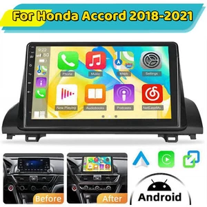 10.1" 2G+32G Car Stereo Radio For Honda Accord X 2018 2019-2021 Carplay Camera - Picture 1 of 12