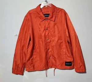 Calvin Klein Jacket Mens XL Red Orange Lightweight Windbreaker NWT - Picture 1 of 6