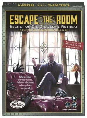 ThinkFun Escape the Room  Secret of Dr. Gravely's Retreat Immersive Board Game - Image 1 of 4