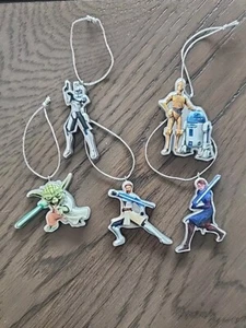 Lfl Star Wars Clone Wars Christmas Tree Ornaments Set Of 5 - Picture 1 of 3