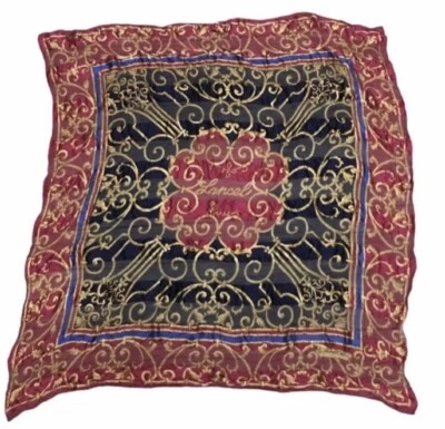 vintage lancel paris large silk scarf - Image 1 of 3