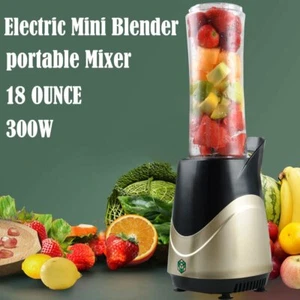 Smoothies Personal Blender 300W with 18 oz BPA-Free Bottle (black+gold) - Picture 1 of 10