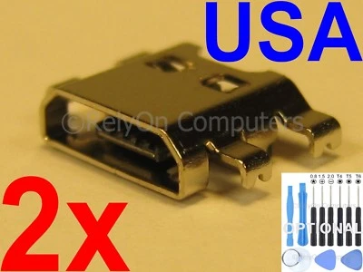 NEW 2x Lot USB Charging Port Charger Micro For LG X Power LS755 K450 US610 USA