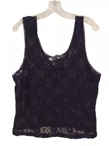 Vintage Heather Nicole Women's Lace Tank Top Cami Y2K Size 2X Black Whimsigoth - Picture 1 of 8