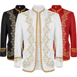 Medieval Retro Victoria Jacket Coat Uniform Halloween Cosplay Costume - Picture 1 of 7