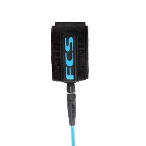 NEW FCS 8' (8ft.) Regular (7mm) Classic Surfboard Surf Leash - Blue - Picture 1 of 4