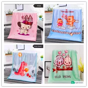 Soft Baby Size 110*140cm Multicolor 750GSM Mink Blanket Two Layers 1.2KG - Picture 1 of 5