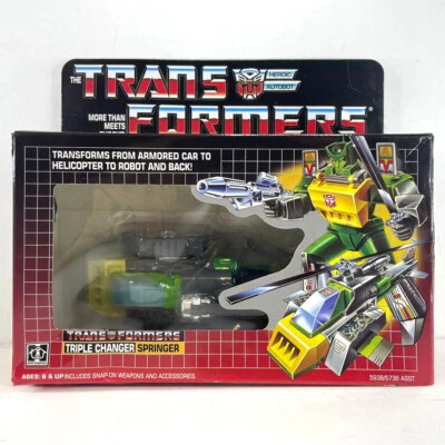 Transformers G1 Autobot Triple Changer Springer Transforming Toy K.O.Version NEW - Image 1 of 4