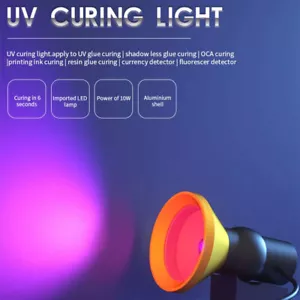 Led UV Lamp USB Portable UV Glue Curing Lamp Gooseneck Ultraviolet Light 10W - Picture 1 of 13