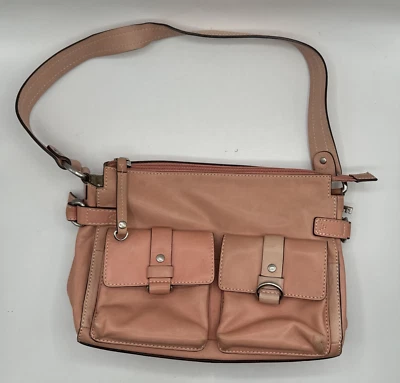 Fossil Classic Baby Pink Genuine Leather Shoulder Hand Bag Women's Purse - Image 1 of 4