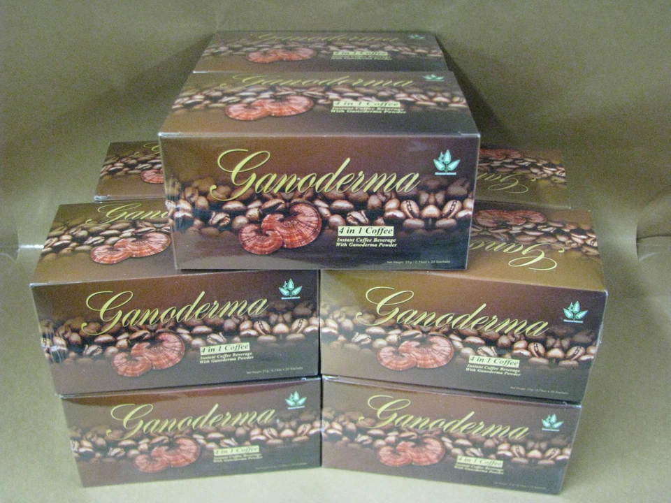 Ganoderma Coffee 4 -1 Creamer & Sugar 10 Boxes - 4 in 1, Healthy Coffee 200 pks - Image 1 of 1