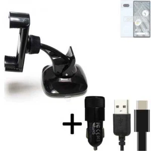 Pour Google Pixel 7a Support téléphone voiture + CHARGEUR titulaire mount hold - Photo 1/6