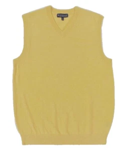 $79 Hart Schaffner Marx Merino Lana Cuello en V, Amarillo, M - Imagen 1 de 1