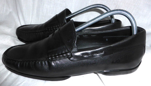 TOD’S MOCASSINO TOD'S UOMO NERO IN PELLE SLIP ON SCARPA CASUAL TAGLIA UK 8 EU 42 OTTIME CONDIZIONI