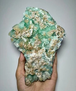 1250 grammi aragonite fosforescente enormi cristalli mazzo e azzurite @helmand @AFG - Foto 1 di 17