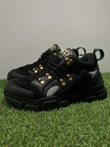 Taglia 8 G (8.5 US) - Gucci Flashtrek 'SEGA Black Leather' | PULITO | OTTIME CONDIZIONI! - Foto 1 di 17