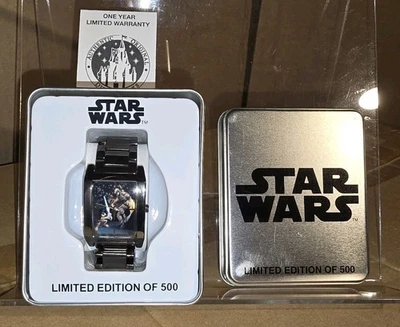 Star Wars 2010 Jedi Mickey Vs Boba Fett Watch Walt Disney Limited To 500 - RARE - Image 1 of 4