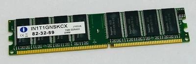 1GB Integral IN1T1GNSKCX 82-32-59 PC3200U 400MHz DDR1 Computer Memory Module - Image 1 of 4