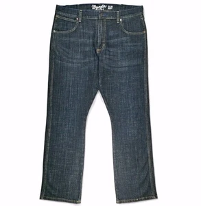 Wrangler Retro Slim Boot Jean 36 x 32 Dax Dark Wash Stretch Bootcut Watch Pocket - Picture 1 of 11