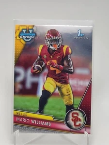 2023 Bowman University Chrome #184 Mario Williams - Picture 1 of 2