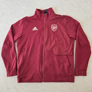 Arsenal Adidas 2023/2024 Full Zip Anthem Jacke Burgundy Red HZ2080 Herren L Large - Bild 1 von 12
