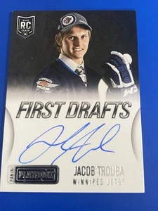 2013-14 Panini Playbook - First Drafts Signatures Jacob Trouba #FD-JTR (AU, RC) - Picture 1 of 2