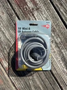 TruckSpec 18' Mini-8 CB Antenna Cable TS-8X18 Gray - Picture 1 of 3