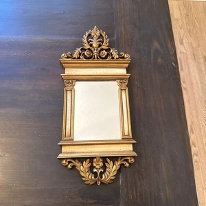 Vintage Syroco Ornate Wall Mirror - Circa 1968 17 X 7 - Picture 1 of 4