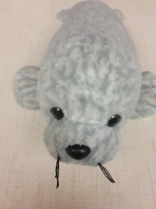Grey Spotted Seal Plush Toy - Picture 1 of 7
