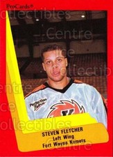 1990-91 ProCards AHL IHL #537 Steve Fletcher