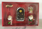 Celebrate It Merry Minis Christmas&#160; Noel Garden Set 5 Piece Gnomes &amp; Fairy