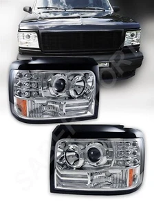 Juego de faros proyector Halo con luces de estacionamiento LED para 92-96 Bronco F150 - Imagen 1 de 4
