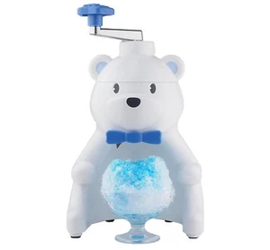 Pearl Metal Manual Fluffy Shaved Ice Maker Ｗhite Polar Bear Kakigori Snow Cone - Picture 1 of 1