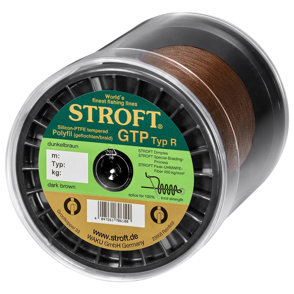 Stroft GTP Tipo R Línea De Pesca Trenzada 2000m Marrón Oscuro - Imagen 1 de 1