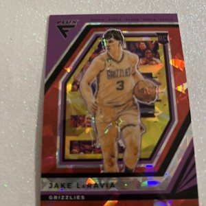 2022-2023 Panini Flux Basketball Red Cracked Ice Prizm RC Jake LaRavia 242