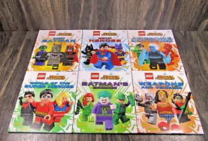 LEGO DC Comics Super-Heroes Dark Knight Hardcover 6 Children Book Lot Superman - Foto 1 di 8