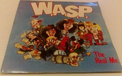 WASP THE REAL ME     VINYL SINGLE RECORD (CLG534) Blackie Lawless Foto 1 de 4