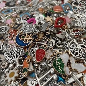 Handwerk & Schmuckherstellung Charms Anhänger & Bails 100 Stck. Gemischte Metalle & Kunststoffe - Bild 1 von 10